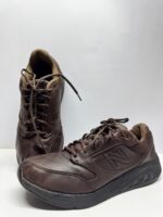 New Balance Brown Leather Comfort Sneakers - Image 5