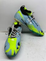 Nivia Dominator Pro High-Ankle Football Boots (Sky Blue/Neon Yellow)