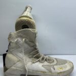 Under Armour HOVR Apex Mid Basketball Shoes – White/Gold