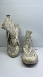 Under Armour HOVR Apex Mid Basketball Shoes – White/Gold - Image 5