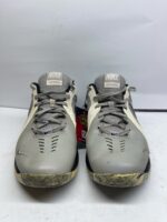 Nike Air Grey & White Basketball Shoes - Image 4