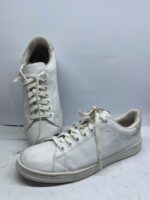 Premium White Leather Casual Sneakers - Image 3