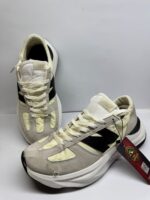 New Balance Grey & Cream Lifestyle Sneakers - Image 3