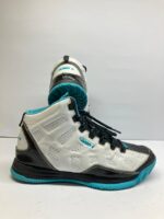 AND1 High-Top Basketball Shoes – White/Black/Blue - Image 2