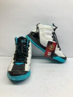 AND1 High-Top Basketball Shoes – White/Black/Blue - Image 5
