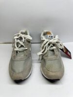Classic Retro Runner Sneakers – Grey/White - Image 3