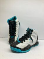AND1 High-Top Basketball Shoes – White/Black/Blue - Image 4