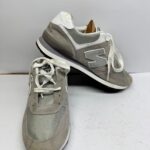 Classic Retro Runner Sneakers – Grey/White