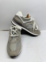 Classic Retro Runner Sneakers – Grey/White