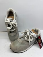 Classic Retro Runner Sneakers – Grey/White - Image 5