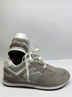 Classic Retro Runner Sneakers – Grey/White - Image 2