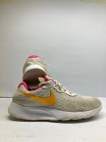Nike Beige Running Shoes – Yellow Swoosh | Lightweight Sneakers - Image 4