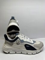 VIP Chunky Casual Sneakers – White/Navy Blue - Image 3