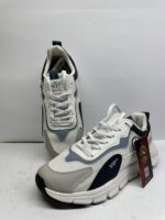 VIP Chunky Casual Sneakers – White/Navy Blue - Image 2