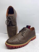 Brown Casual Oxford Shoes – Rugged Lace-Up Dress Shoes - Image 3