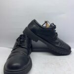 Men's Black Leather Lace-Up Work & Formal Shoes