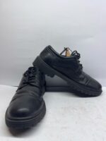 Men's Black Leather Lace-Up Work & Formal Shoes