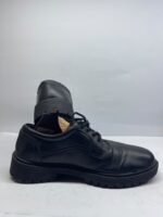 Men's Black Leather Lace-Up Work & Formal Shoes - Image 4