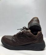 New Balance Brown Leather Comfort Sneakers - Image 3