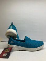 Slip-On Walking Shoes – Blue Breathable Mesh Casual Comfort Sneakers